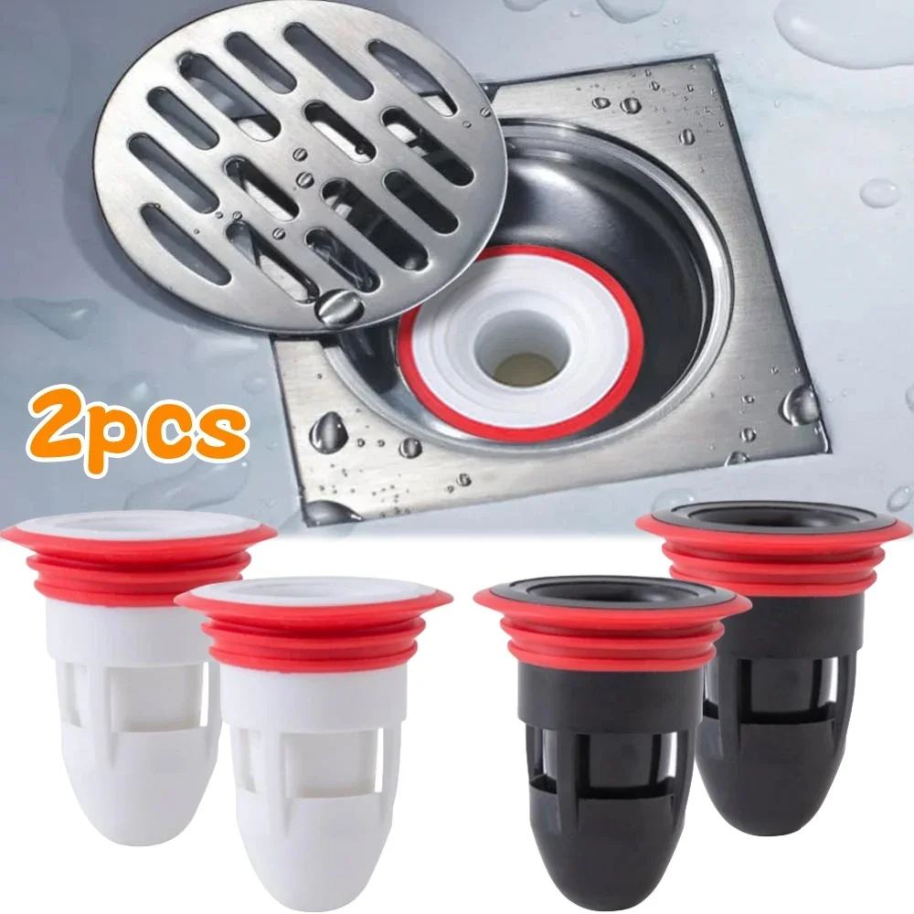 

2pcs Deodorant Drain Core Toilet Bathroom Floor Drainer Cores Sewer Pest Control Silicone Anti-odor Artifact Seal No Smell