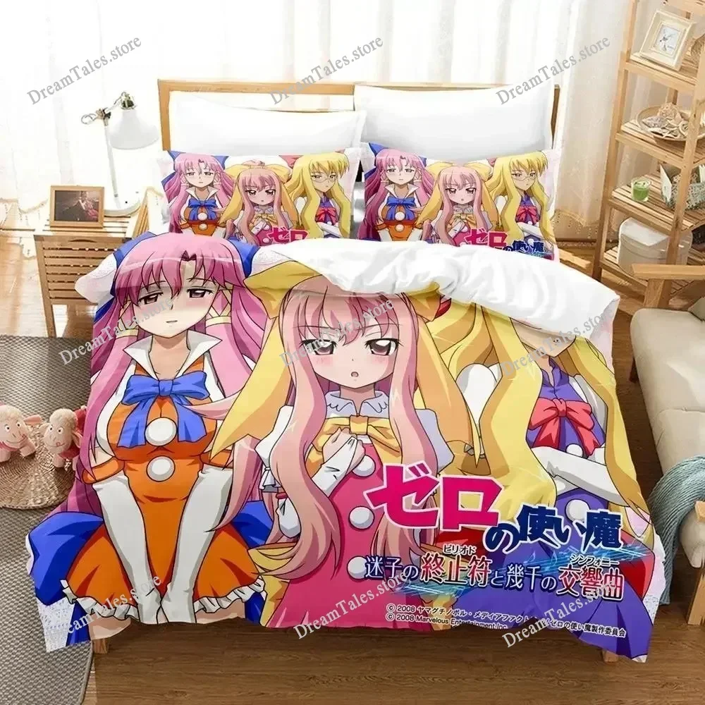 

3D Print Anime Zero No Tsukaima Bedding Set Single Twin Full Queen King Size Adult Kid Bedroom Duvet Cover Sets Home Textiles