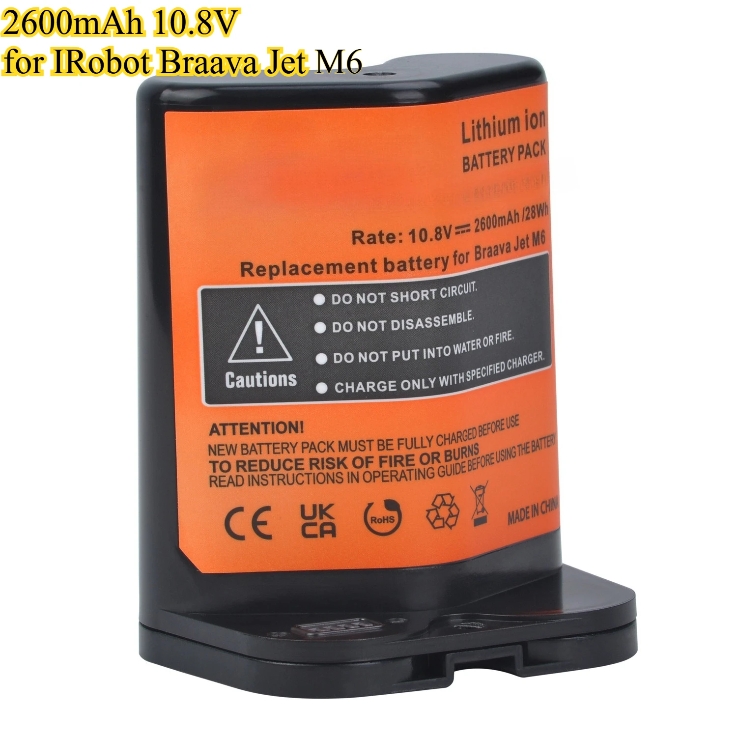 

2600 мАч 10,8 В M6 аккумулятор подходит для IRobot Braava Jet M6 профессиональный пылесос подметальный робот литиевая батарея