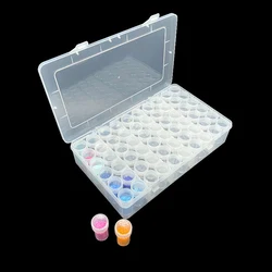 New Diamond Painting Storage Box Round Bottle Plastic Bottle Round Diamond Square Diamond Storage Box Bead Storage Box