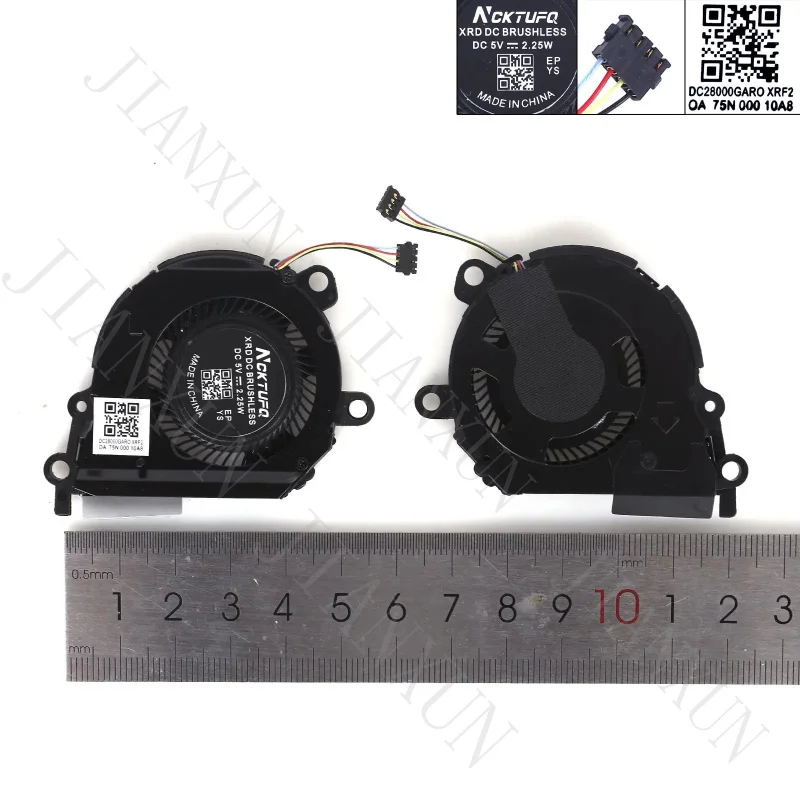S+Laptop Cooling Fan For HP X360 13-AP 13-AE TPN-Q199 L04886-001 4pin CPU