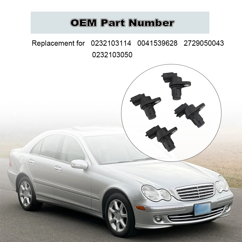 4PCS เครื่องยนต์เซ็นเซอร์ตําแหน่งเพลาลูกเบี้ยวใช้งานร่วมกับ Mercedes-Benz 2005-2012 0232103114 0041539628 2729050043 0232103050