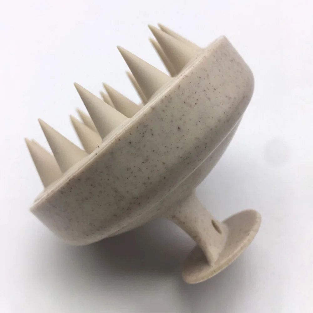 

Silicone Hair Wash Brush Wheat Straw Silicone Hair Wash Brush Head Brush Scalp Stop Itch Scratching Comb Hairdressing Set