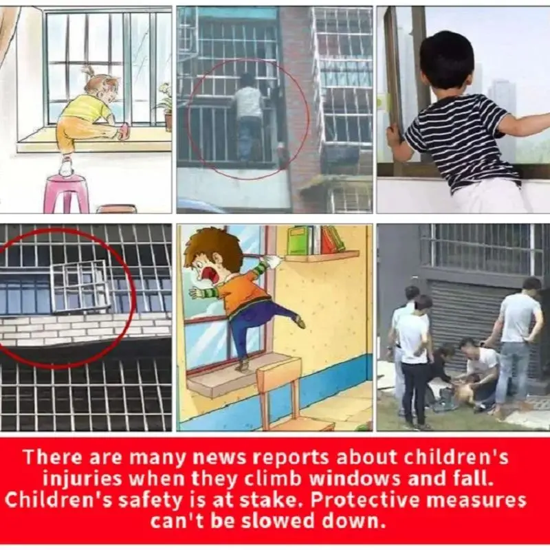 Child Window Safety Locks Adjustable Window Limiters Door Locks Anti-open Child Safety Lock Baby Safety Accessories Protection