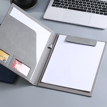 다층 가죽 Padfolio 전화 거치대 문서 정리함, 비즈니스 케이스, 회의 필기 패드, 사무실, A4 파일 폴더