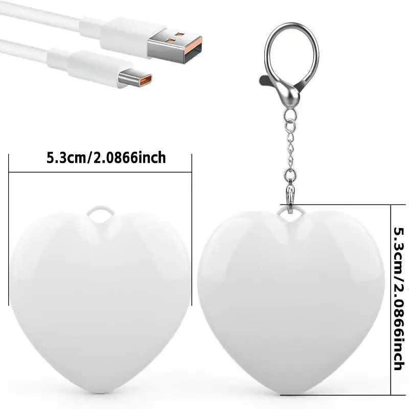 Heart Shaped Touch Activated Purse Light Mini Led Handbag Keychain Charm With 16s Smart Auto Sensor For Women Tote Bags Travel