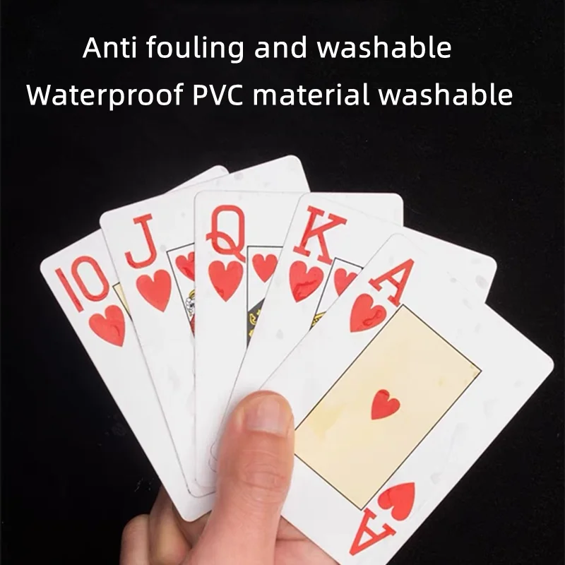 Multiplayer Game Card  Creative PVC Card  Waterproof Poker Plastic Durable Poker Magic Tool  Playing Cards