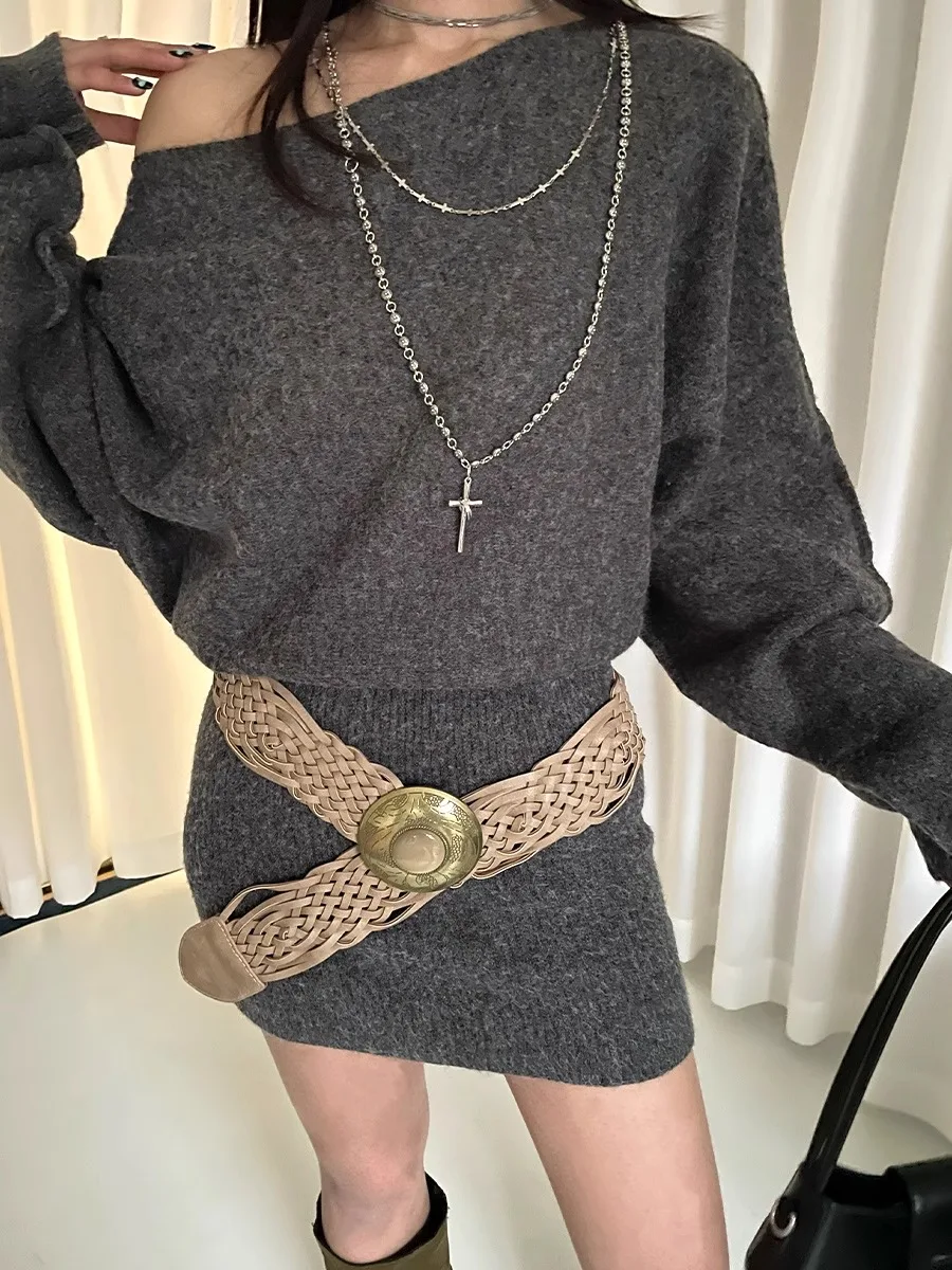 

Bohemian Wide Woven Belt For Women With Skirt And Dress Waistband 2025 Spring New Versatile Belt
