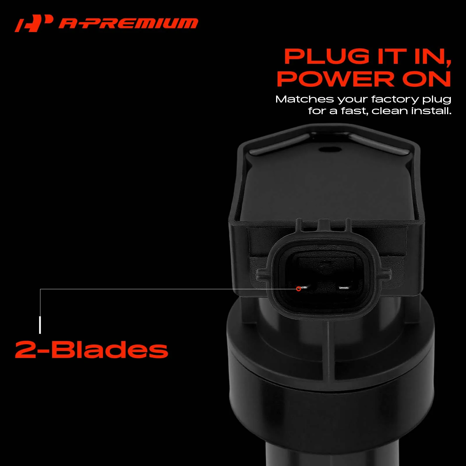 A-Premium Ignition Coil for Hyundai Sonata 2011-2014 Santa Fe Sport 2013-2015 Kia Optima 2011-2015 Sportage 2011-2016 Rondo 2012