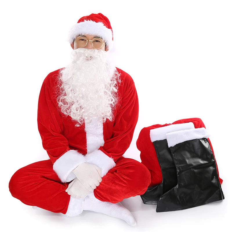 

Christmas Set Cosplay Santa Clothing Christmas Hat Men's Women's Santa Lingerie Xmas Atmosphere Gift Pack Adult Costume