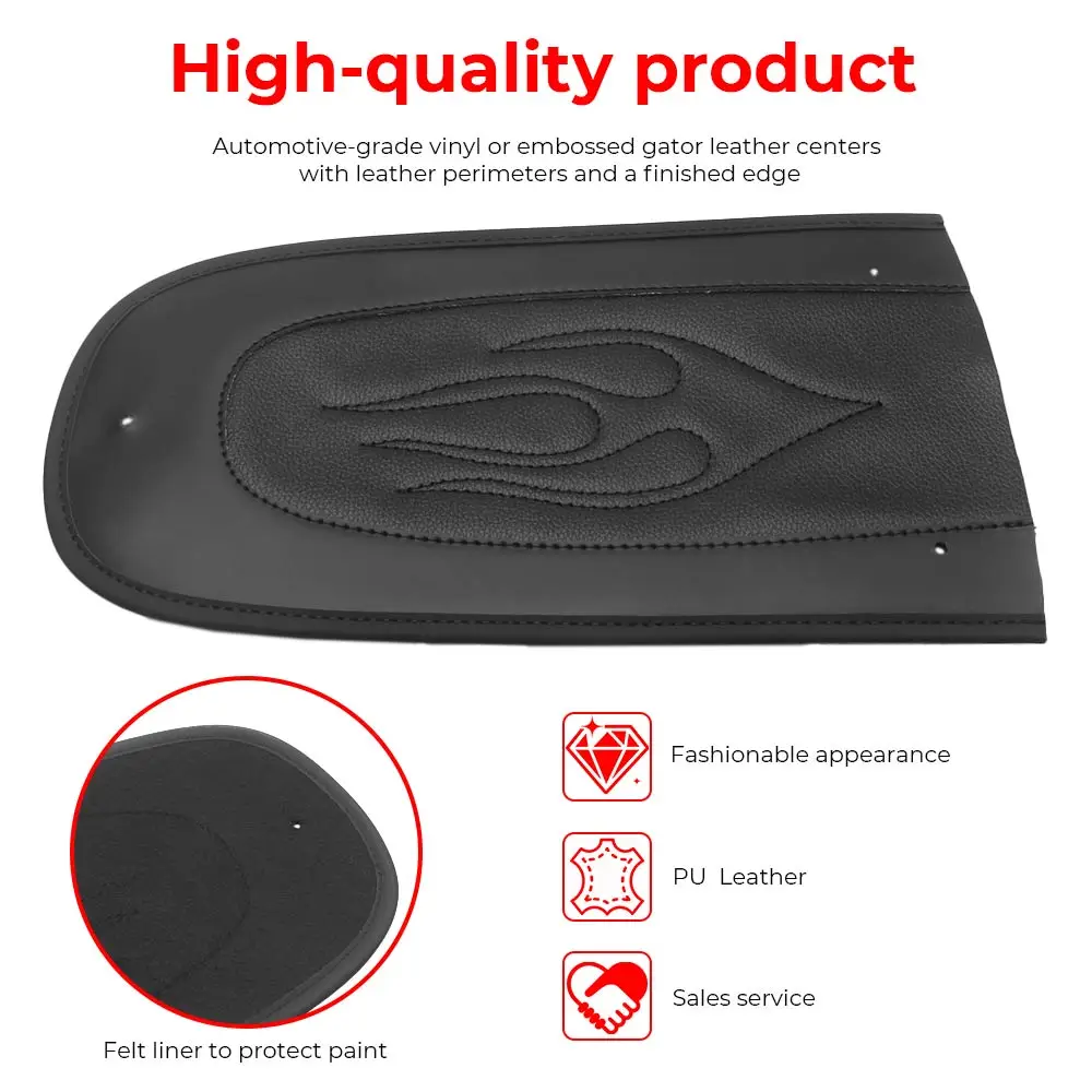 Motorcycle Accessories 1PC Black PU Leather Rear Fender Bib For Harley Touring Road Glide Custom CVO Anniversary FLTRXSE2  2013