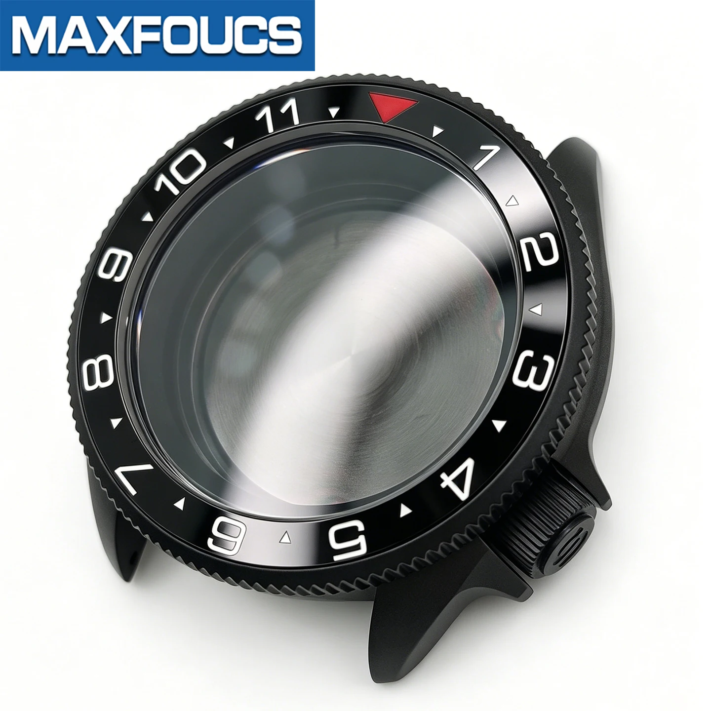 MM300 SRPD SKX Uhrengehäuse-Set Mattschwarze Uhrengehäuse MOD Uhrenteile NH NH35 NH36 4r36 4r35 Modifikationsteile Saphir Maßanfertigung – Detail 16