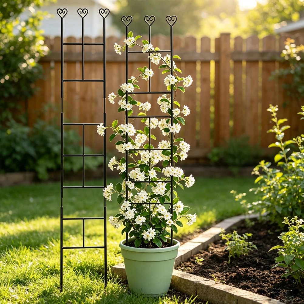 Vine Support Structure Iron Plant Trellis Multi Purpose Trellis For Vines Stable Plant Holder Sturdy Steel Rods