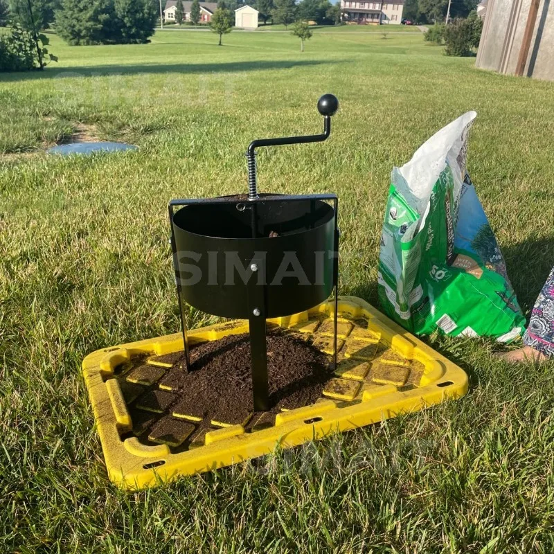 Rotating Soil Sieve, Compost Mesh Filter, Garden Potted Metal Dust Sieve