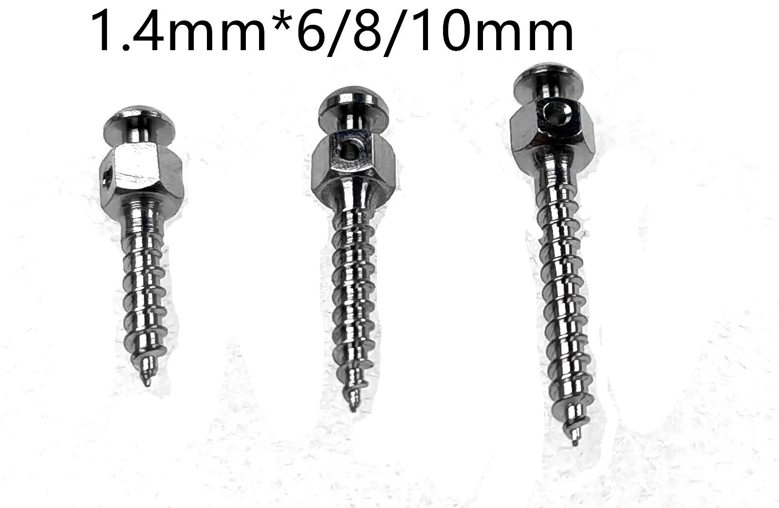 5pcs Dental Orthodontic Micro Mini Screws Self Drilling Thread Titanium 14Size