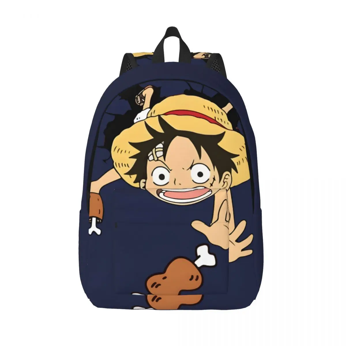 Light Luffy Kid Meat Catching Storage Bag High School Large Capacity One Piece Luffy Office Workers Schoolbag Gift