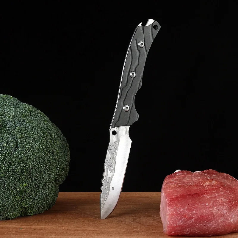 WXCOO Kitchen Boning Knife Handcrafted Forged Meat Cutting Bone Slicing Knife Good for Kitchen Househould Cooking Knife