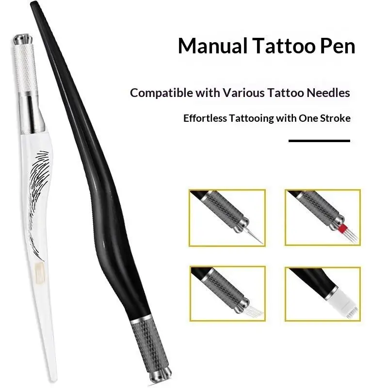 1 قطعة البلاستيك Microblading Tebori القلم PCD Microblade إبرة حامل الحاجب تجميل دائم دليل قلم الوشم