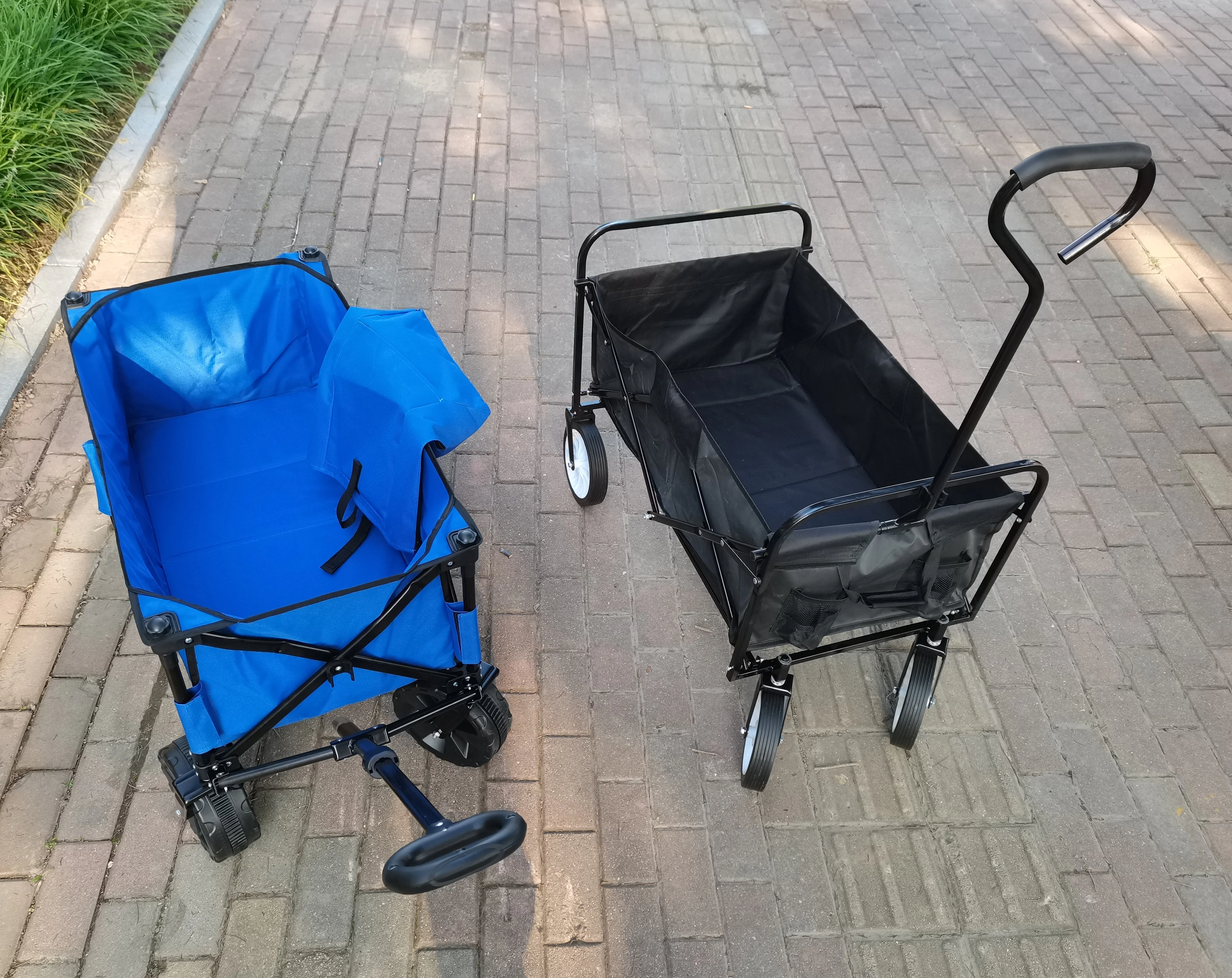 Folding Utility Wagon Outdoor Camping Cart Beach Picnic Camping Wagon