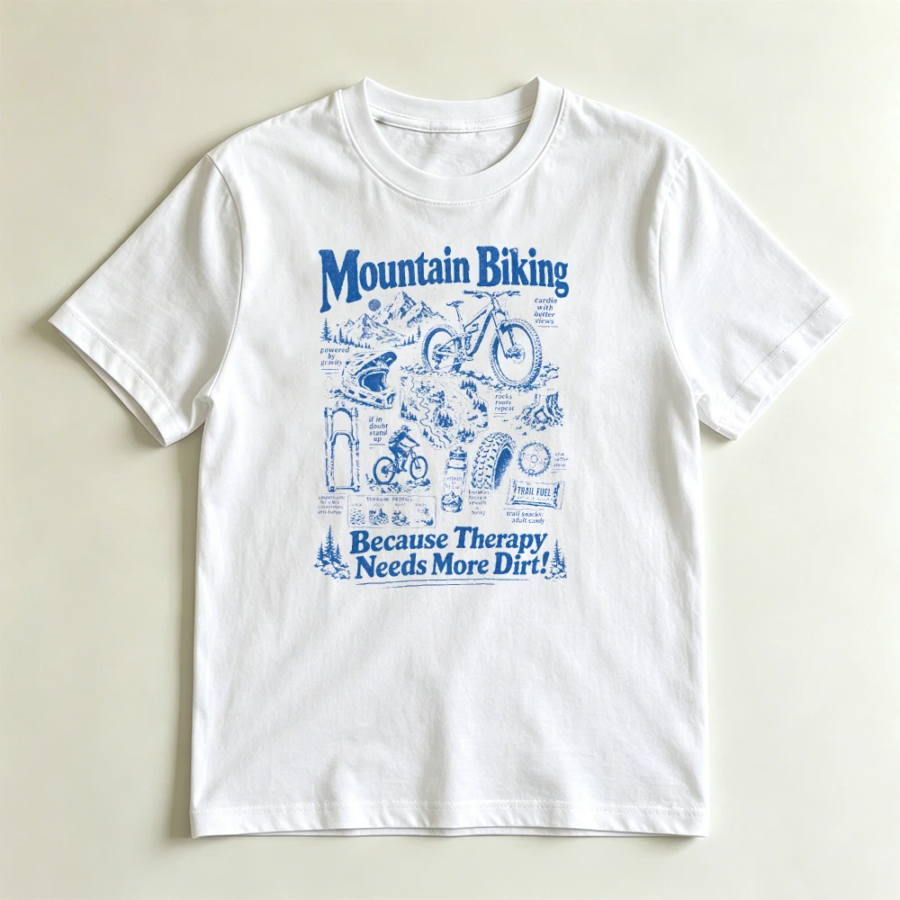 Mountain Biking Cartoon - Kaos Bersepeda Gunung yang Lucu |