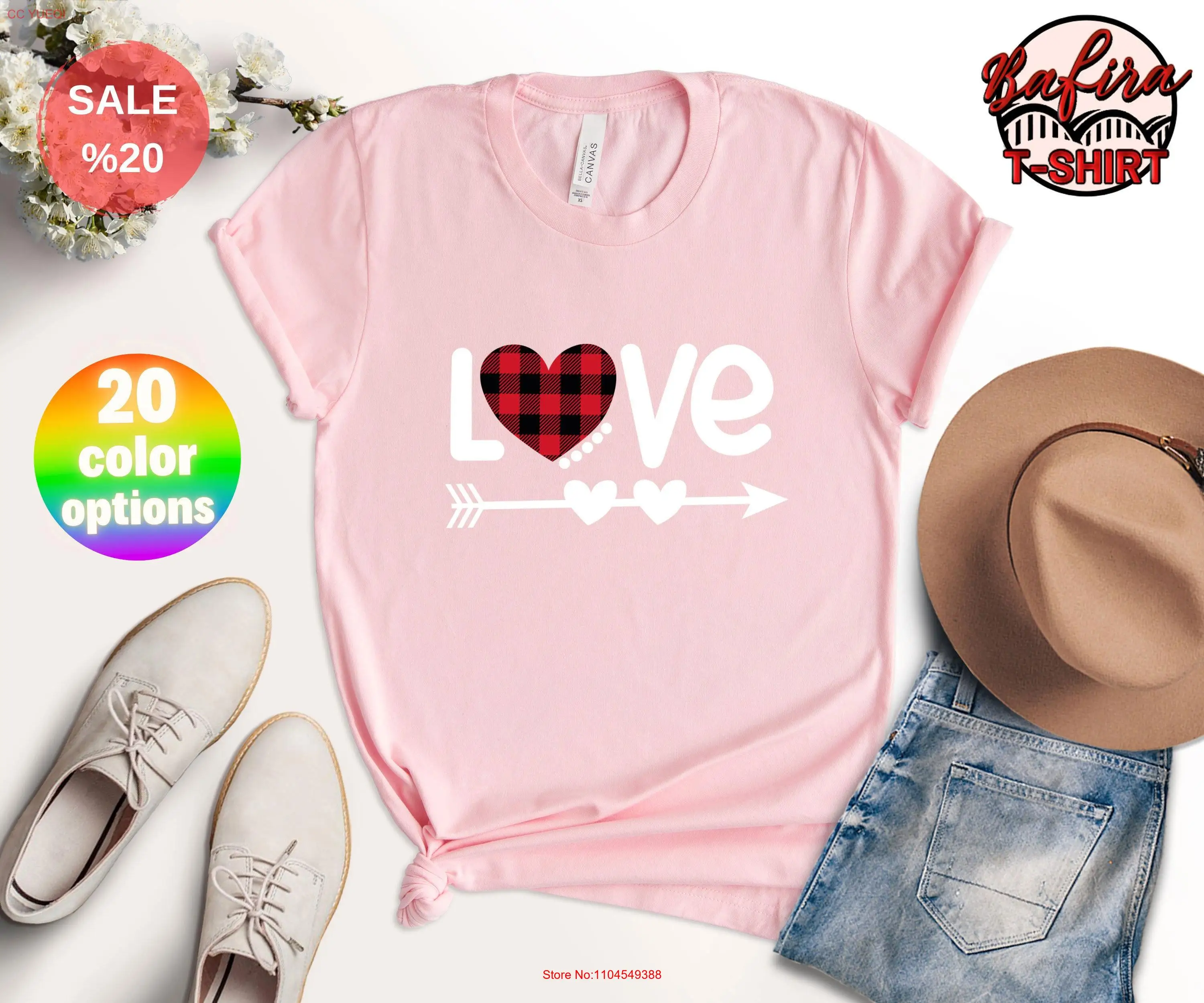 

Love With Arrows T Shirt Valentines Arrow Matching Couple Valentine's Day Be My Valentine long or short sleeves