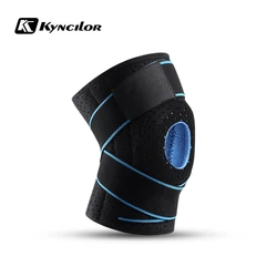 Fitness Kneepad Bandage Pressurized Elastic Knee Pads Arthritis Joints Protector Sports Gear Volleyball Knee Brace Protector