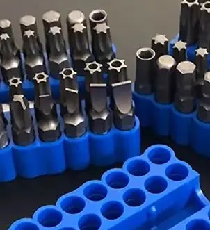 2pcs Bit Holder 32 Holes Bit Hex Shank Organiser Screwdriver Bit Holder Drill For Storage For 6.35MM Shank Storage Box