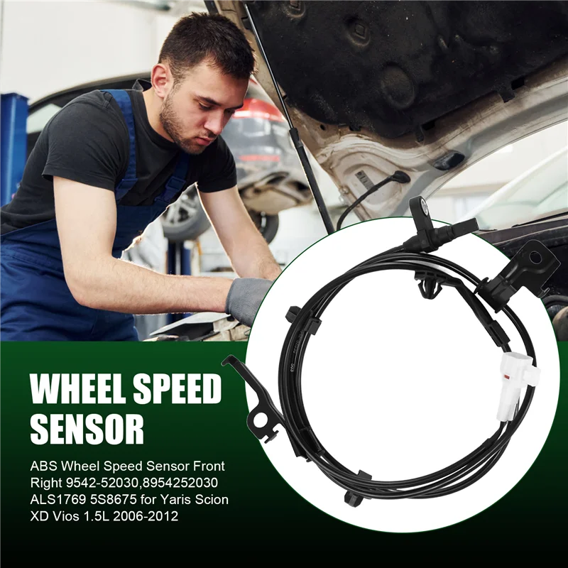 ABNF!ABS 휠 속도 센서 앞 우측 9542-52030,8954252030 ALS1769 5S8675 Toyota Yaris Scion XD Vios 1.5L 2006-2012