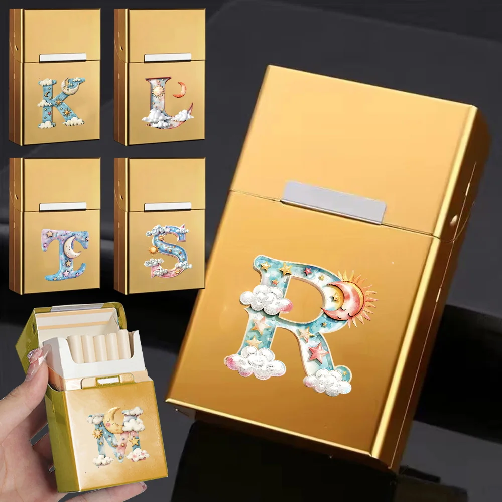 Large Capacity Cigarette Case Durable Metal Cigarette Storage Case Dustproof Cigar Organizer Box with Magnetic Buckle