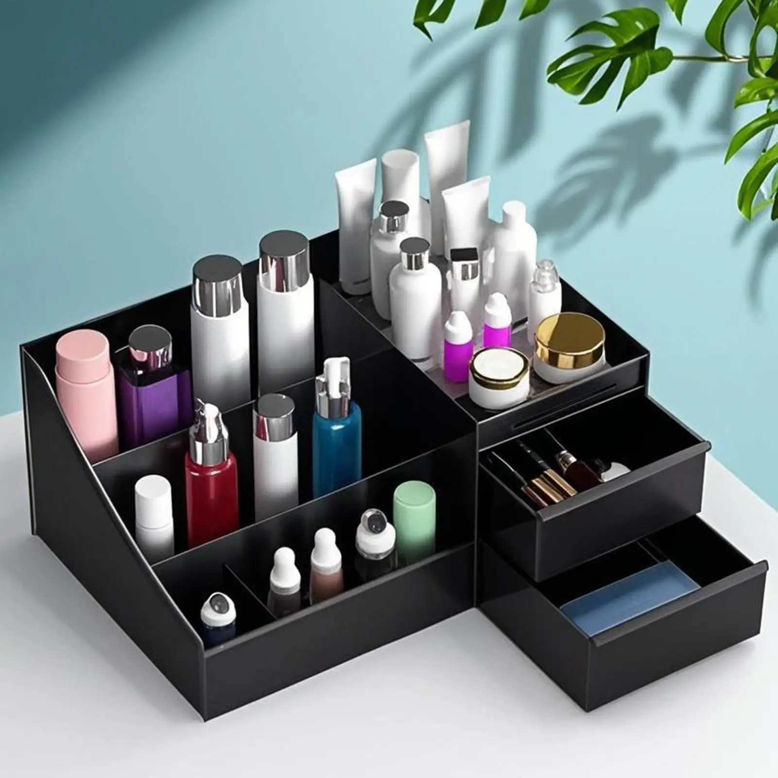 

Органайзер для косметики на туалетный столик, контейнер для хранения косметики и парфюмерии, для спальни, рабочего стола, ванной комнаты, столешницы