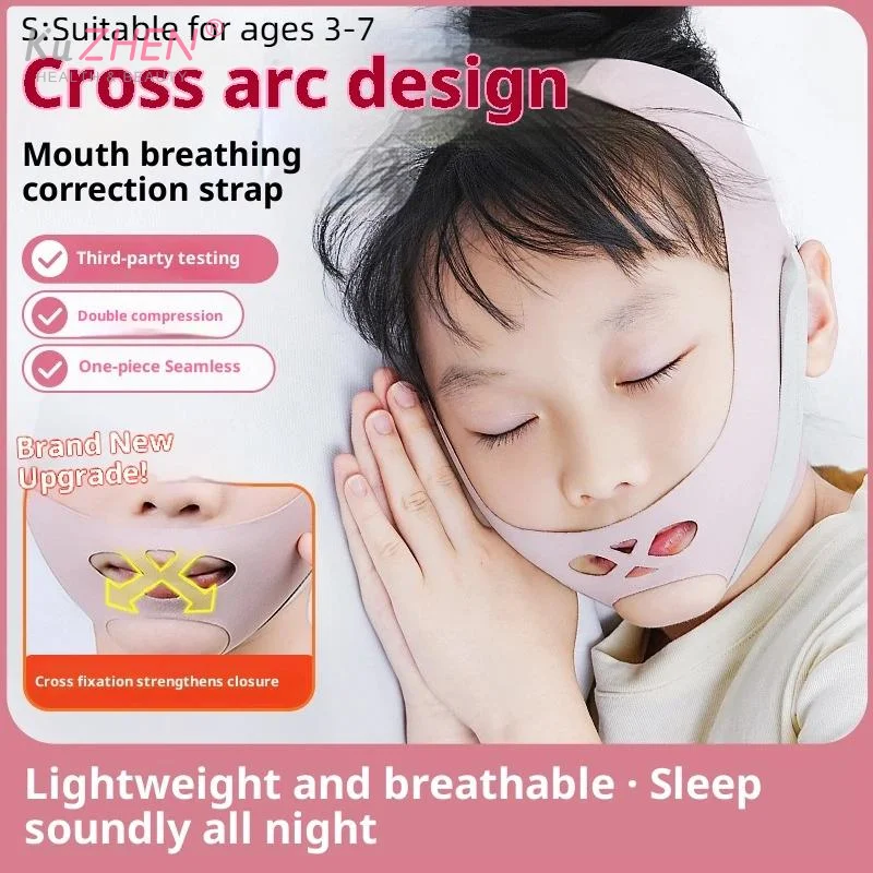1PC Mouth Breathing Correction Belt- Prevents Snoring And Open Mouth Sleep, For Adenoid Hypertrophy & Face Shape For Kids Adults