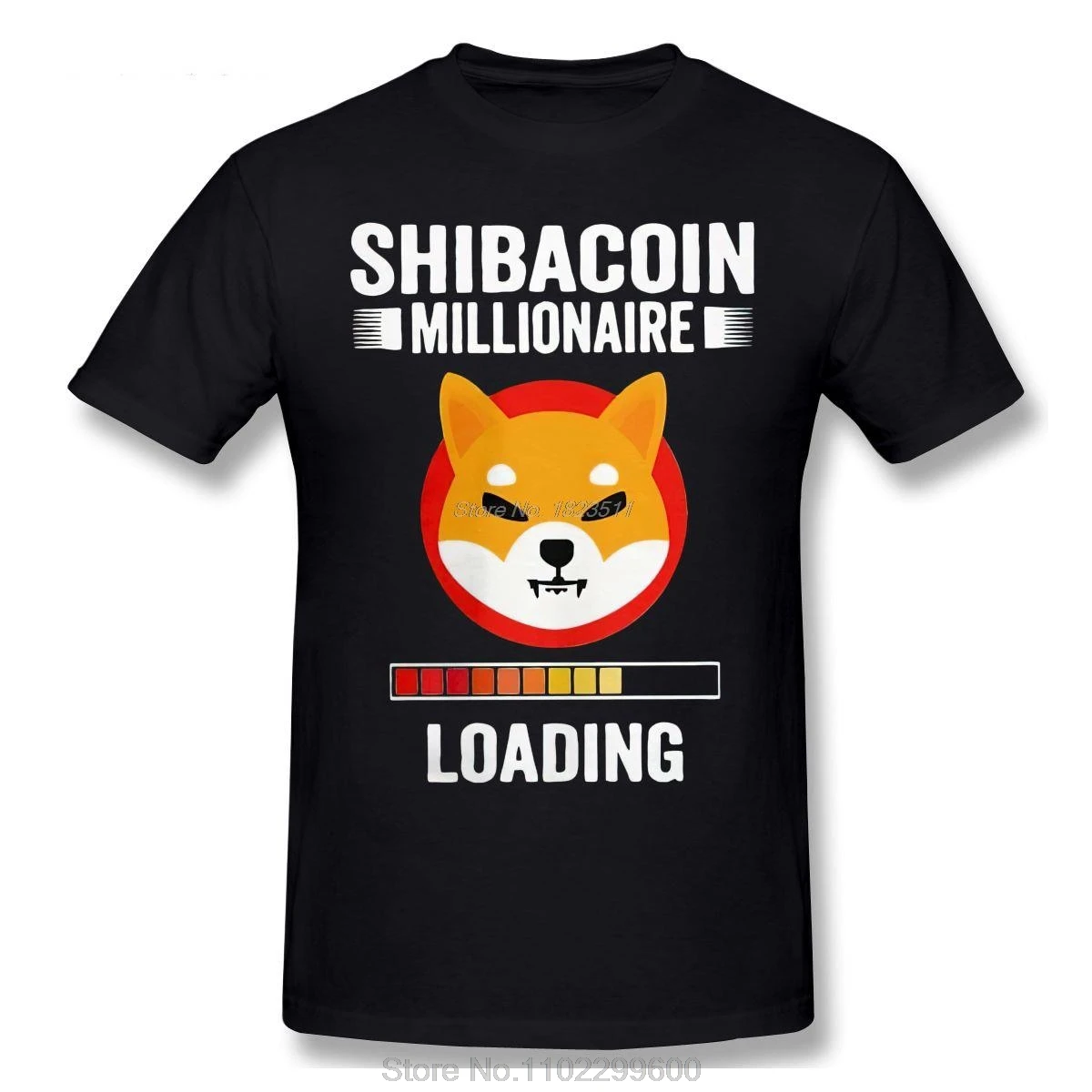 Shiba Inu Coin Millionaire Hodl Shib Token Crypto T-Shirt Men Vintage Casual Cotton Tees T Shirt Summer Harajuku Streetwear