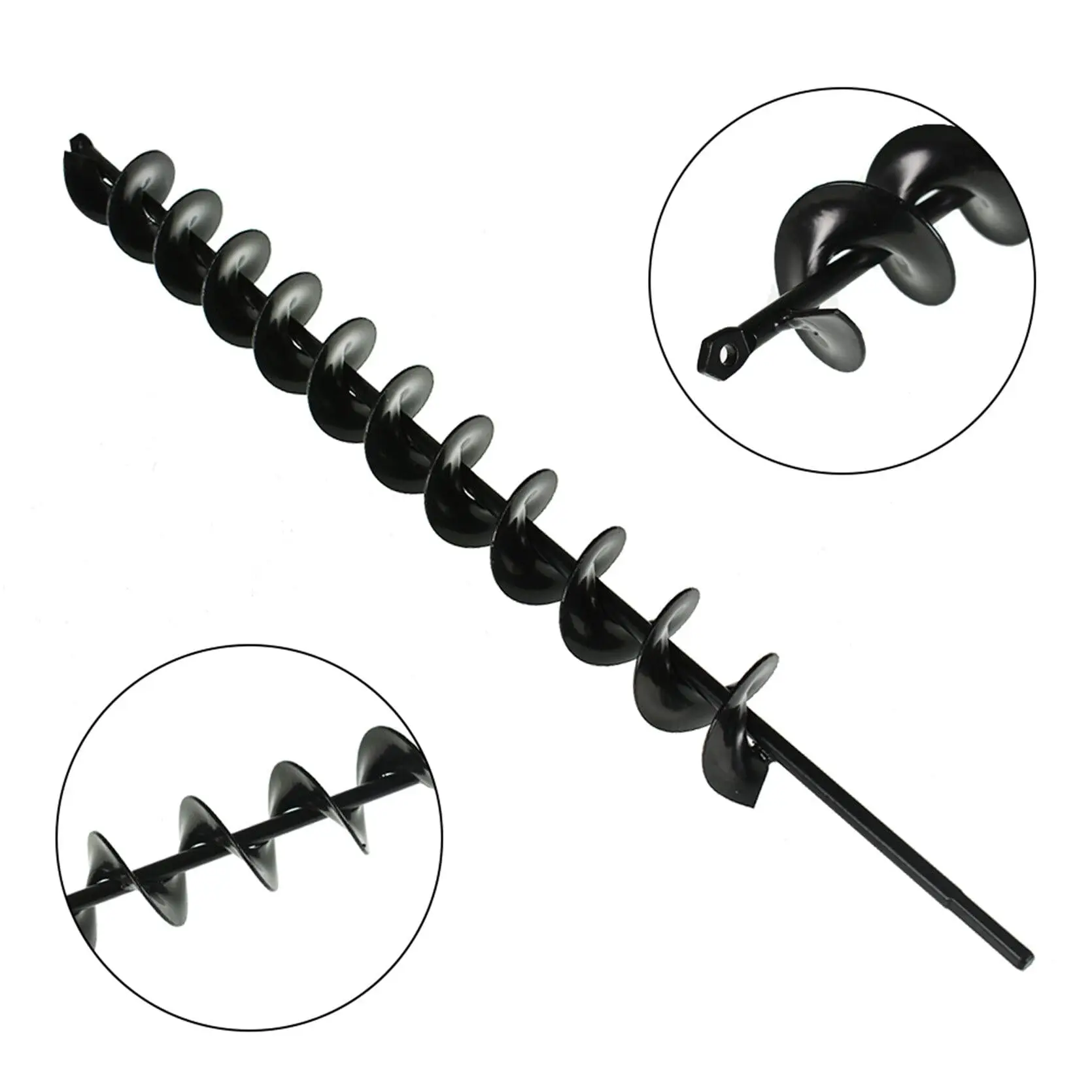 OEM Garden Plant Flower Bulb Auger Non-Slip Hex Shank 2in Wide 24in Long Metal Earth Augers Drill Bit, Rapid Planter Bulb Compat