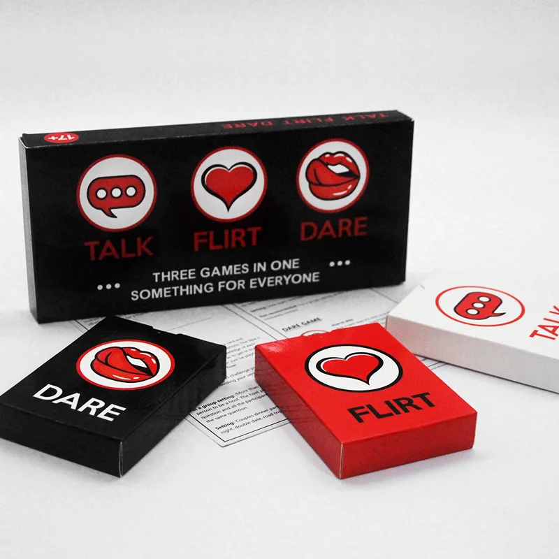 

Talk Flirt Dare Пара романтических разговорных приключенческих игровых карт