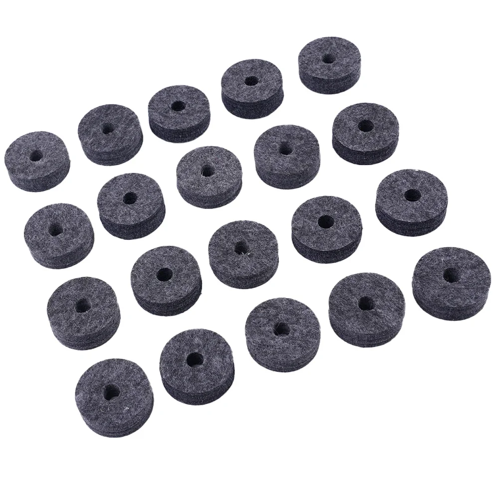 Durable High Quality Hot Sale Useful Brand New Best Cymbal Felt Washer 20pcs Crash Cymbals Clutch Drum Felts KIT