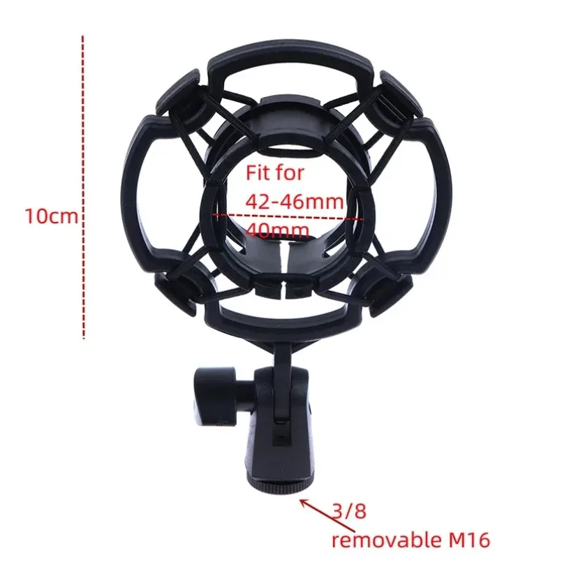 Universal Professional Condenser Microphone Shock Mount Holder Studio Recording Bracket For Black Large Mic Clip image 6