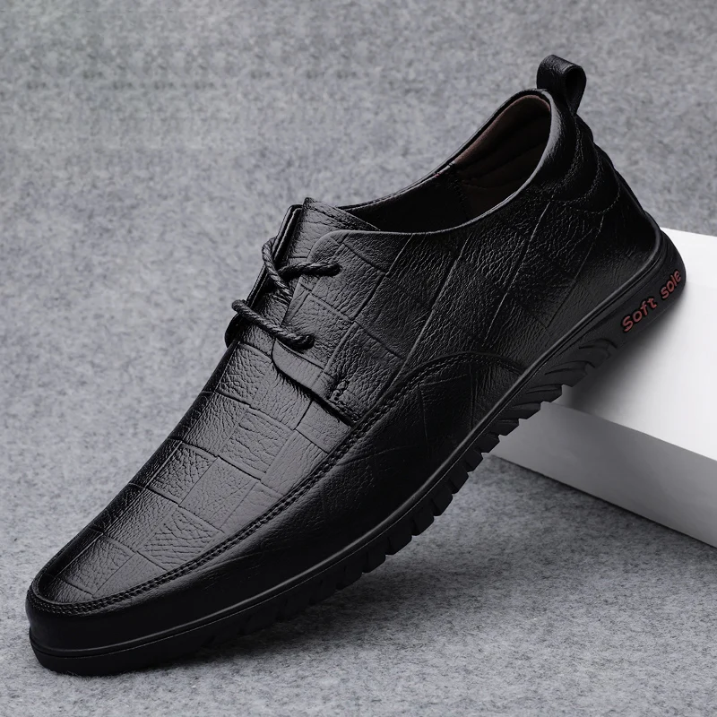 

2023 Men Casual Shoes Luxury Brand Casual Slip on Formal Loafers Men Moccasins Italian Black Male Driving Shoes Big Size 37-46