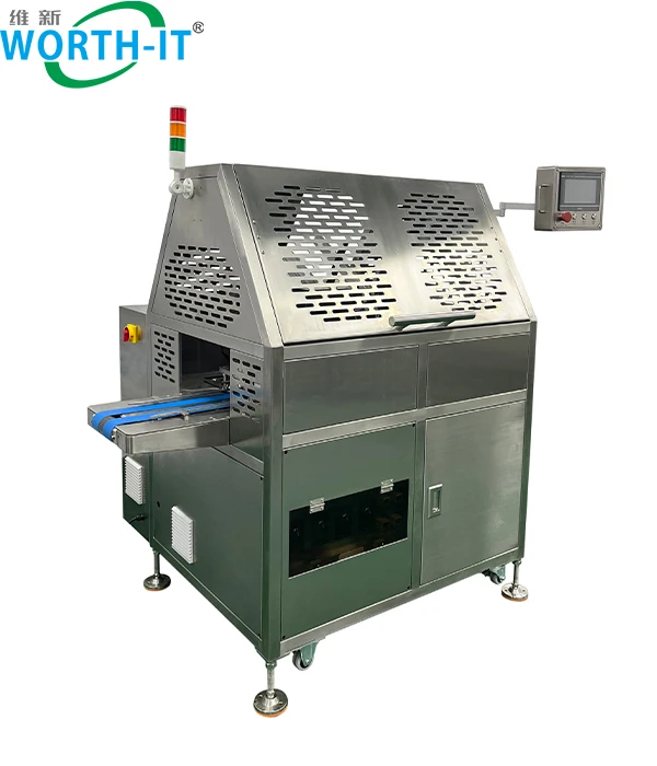 Automatic Sleeve Machine Is Mainly Used for Packaging Frozen Food in Thin Film sealed Trays Cardboard Sleeve