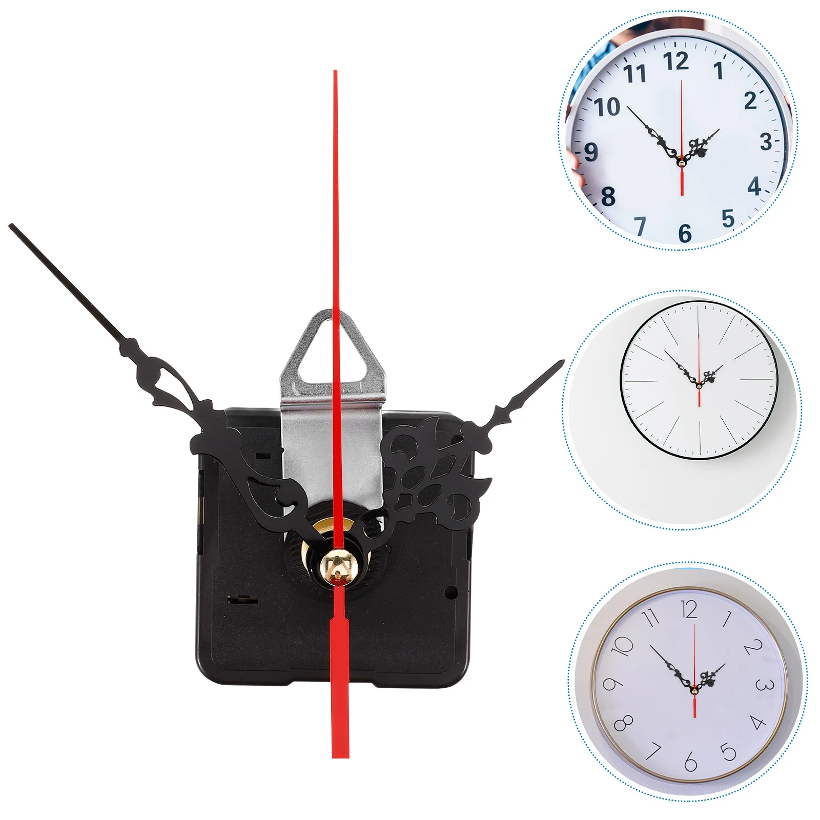

1Set Wall Clock Movement Mechanism DIY Kit for Hanging Clocks Metal Plastic Material Easy Install Wall Clock Movement