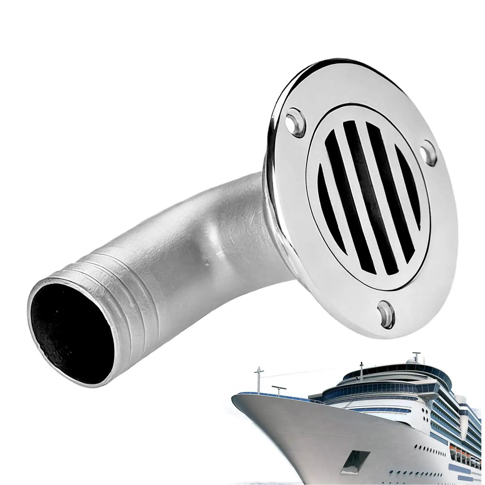 32/38 mmBoat Floor Drain Stainless Steel Drain Floor Deck Drainage Cover for Marine Yacht Ship Bathroom Kitchen Shower Sink