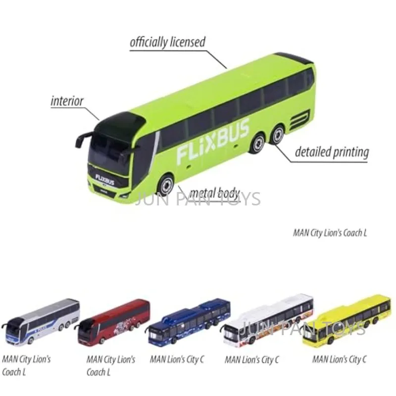Original Majorette City Bus MAN Lion's City C Coach L 1/64 Die-Cast Metal 13cm Car Model Boy Toys Collectible Kids Birthday Gift - view 2