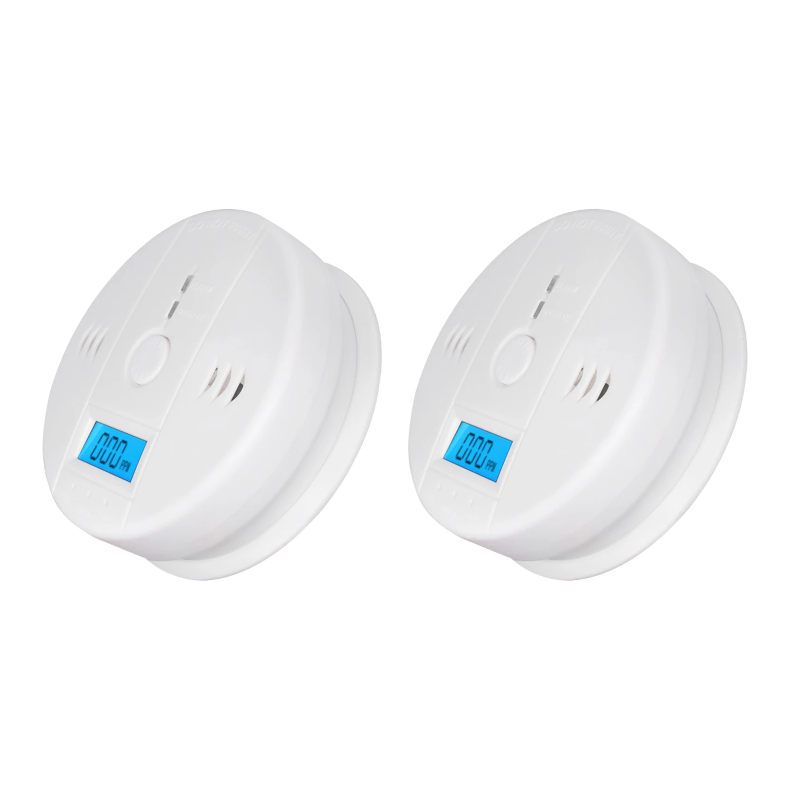 Alarme Sensível Alto Monóxido de Carbono, Bateria, Home Security, Segurança Prática, Branco, Display LCD, Hotel, 1Pc