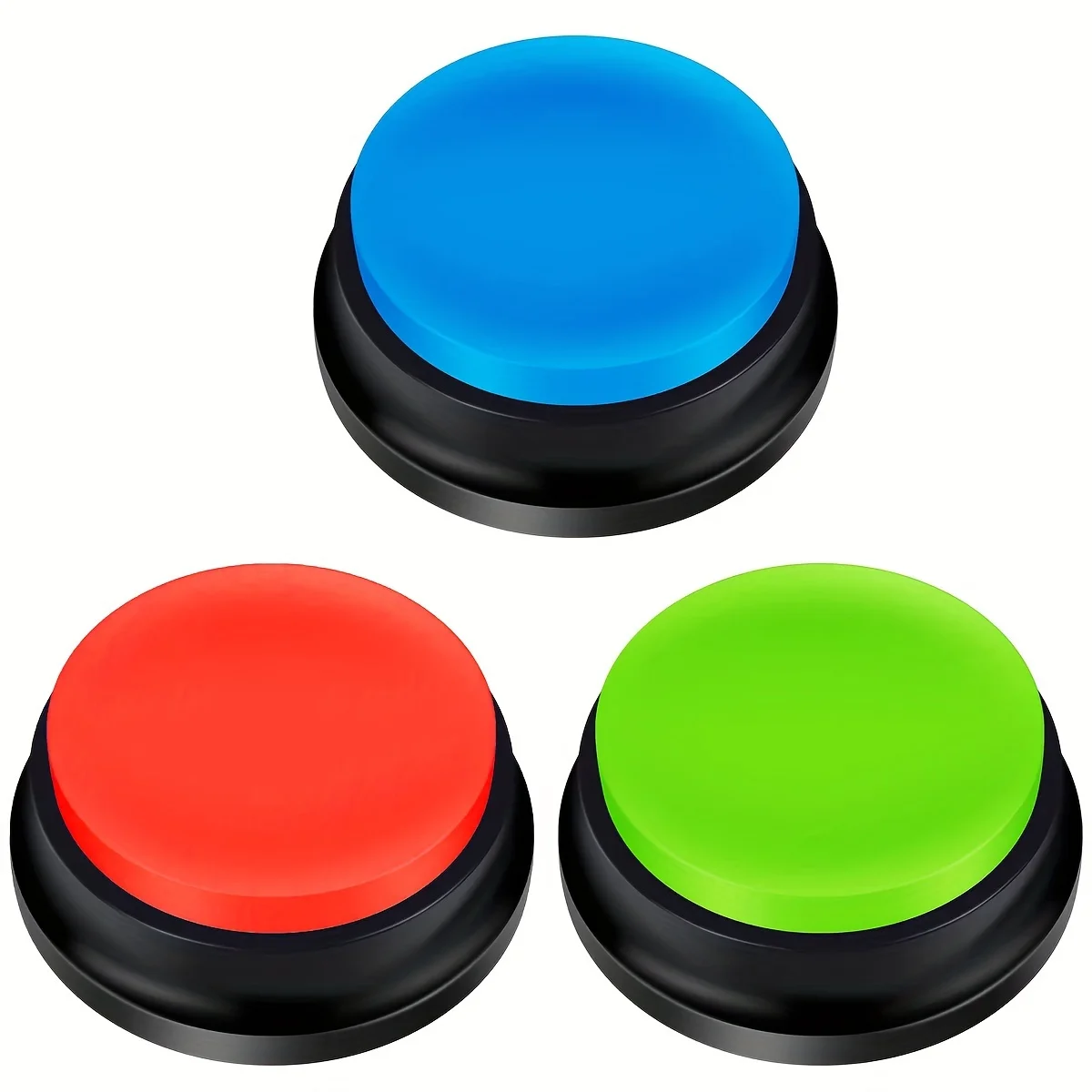 3pcs botões de comunicação para animais de estimação sem baterias