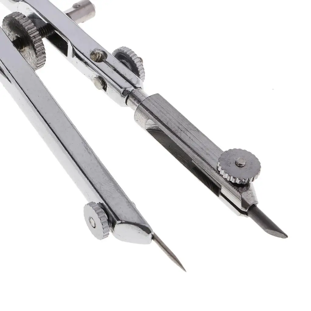 Professional Metal Compass for Geometry Drawing Spring Bow Divider Accurate Math Tool for Students