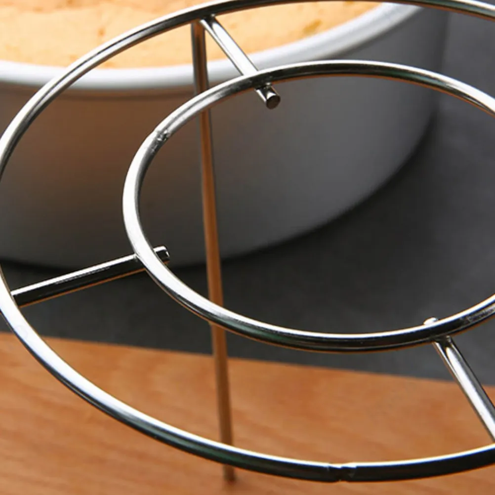 2Pcs Stainless Steel Wire Cooling Rack 12.7cm Diameter Optimized Airflow Prevents Cookies Sliding Ideal for Cakes Beads
