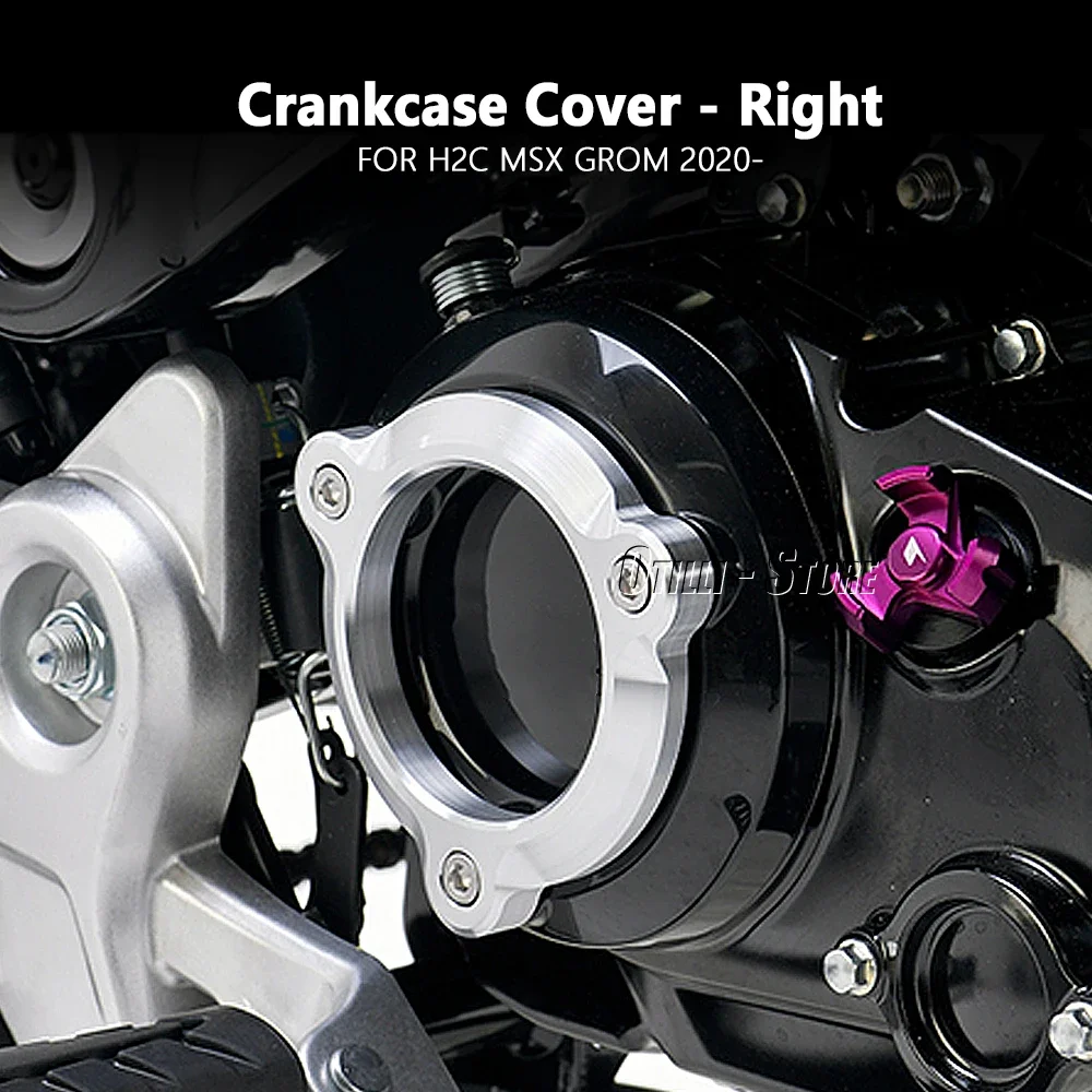 Nova motocicleta lado esquerdo direito manivela caso capa proteção do estator do motor para honda h2c msx grom 2020 2021 2022 h2c msx grom