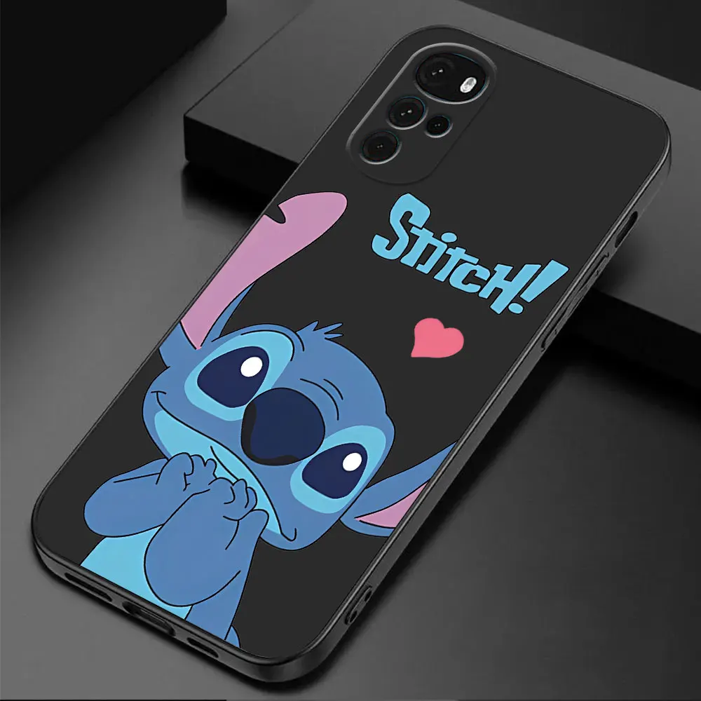 Phone Case for Motorola Moto G53 G73 G22 G30 G71 G31 G32 G52 G72 G51 G50 G60 G60s G200 Disney Cute and Childlike Stitch Cover