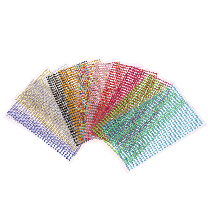 750pcs Diamond Crystal Rhinestone Sticker Self Adhesive Decal Acrylic Tattoo