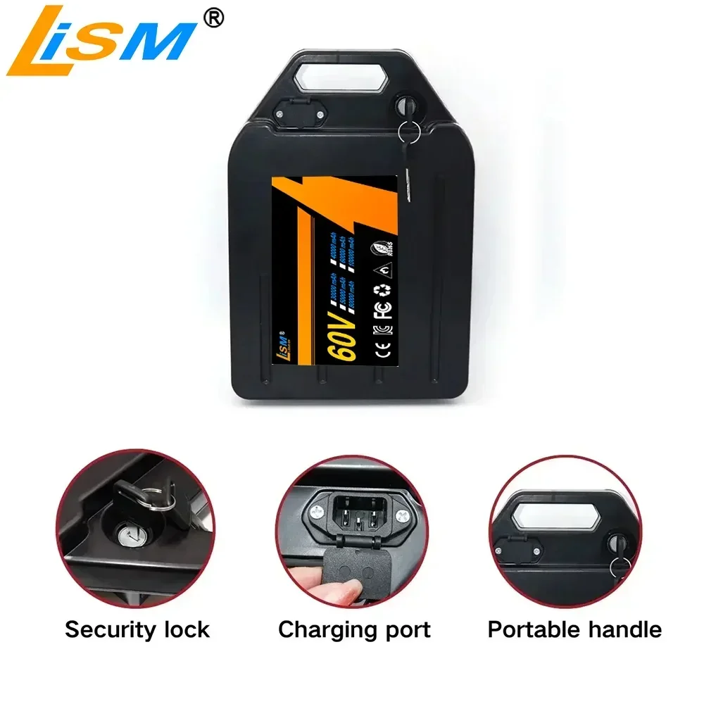 For Harley two wheel foldable Citycoco Lithium Battery 60V 20Ah 30Ah50Ah500W- 2400W Electric motorcycle Waterproof Free charger