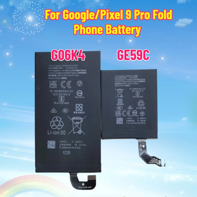 New G06K4 GE59C Battery for Google/Pixel 9 Pro Fold Phone Battery